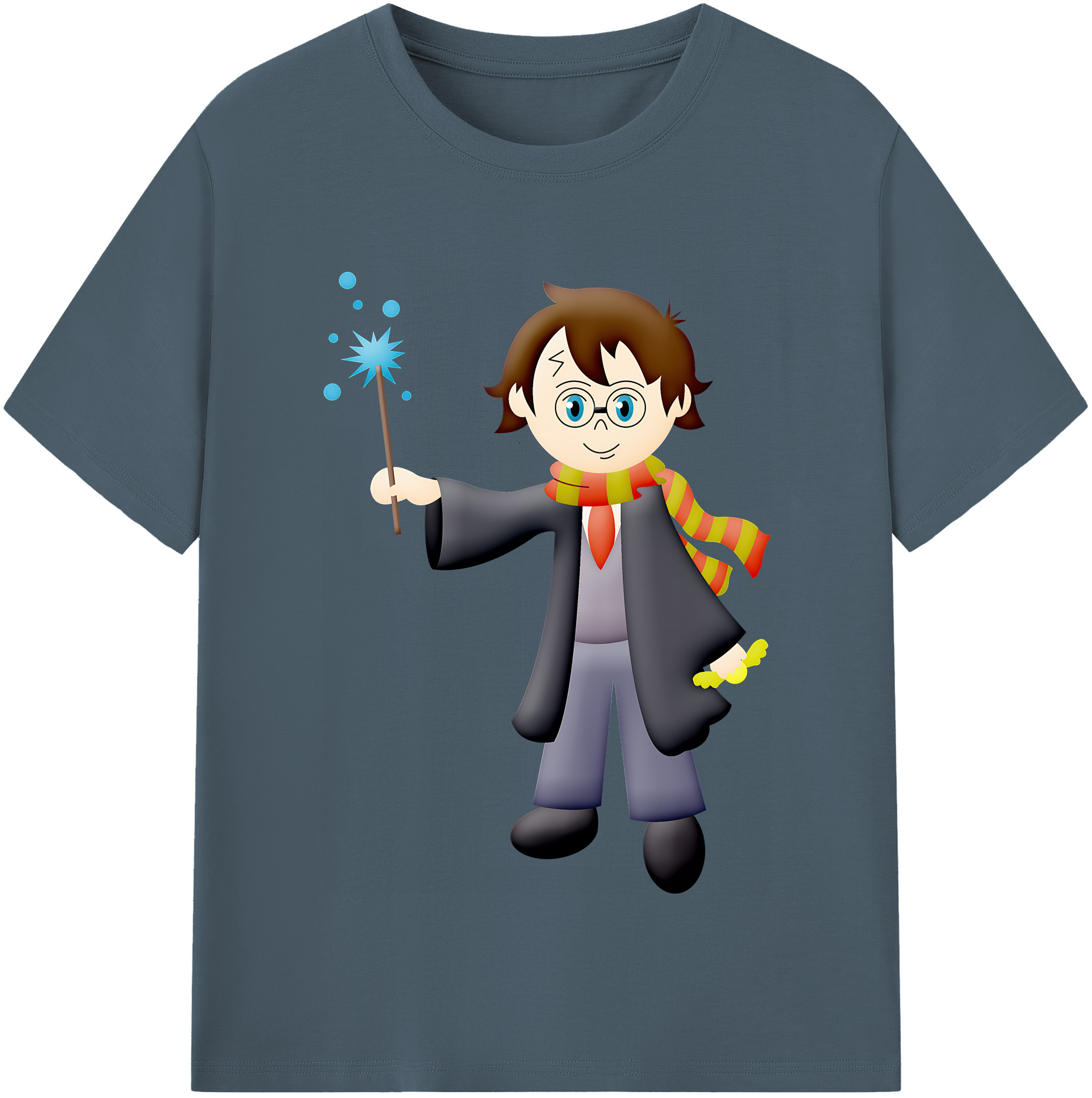 （画像用） Harry Potter ハリー・ポッターシリーズ 綿100％半袖Tシャツ（フロントプリント）